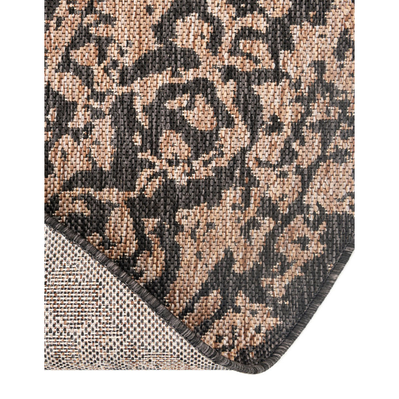 Tapis intérieur / extérieur Ornate Lamotte, Rond 7 pi 10 po