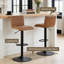 Vintage Suede/Faux Leather Swivel Height Adjustable Upholstered Bar Stools Kitchen Barstools-478745384