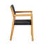 Ensemble de table de salle à manger d'extérieur 71 po en teck récupéré 71 po avec quatre fauteuils en corde de teck Bovey-630860050-630860048
