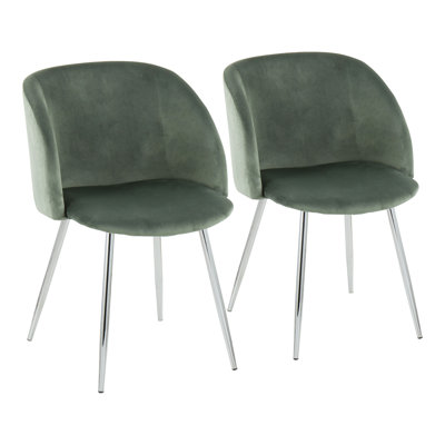 Terrance 18.5'' H Velvet Upholstered Parsons Chair
