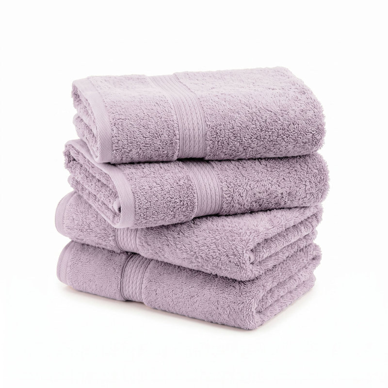 Coton luxueux et hautement absorbant Renata, Mauve