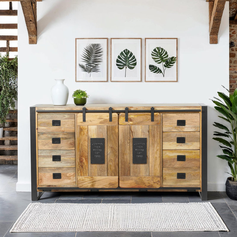 Everard 160cm Solid Wood Sideboard