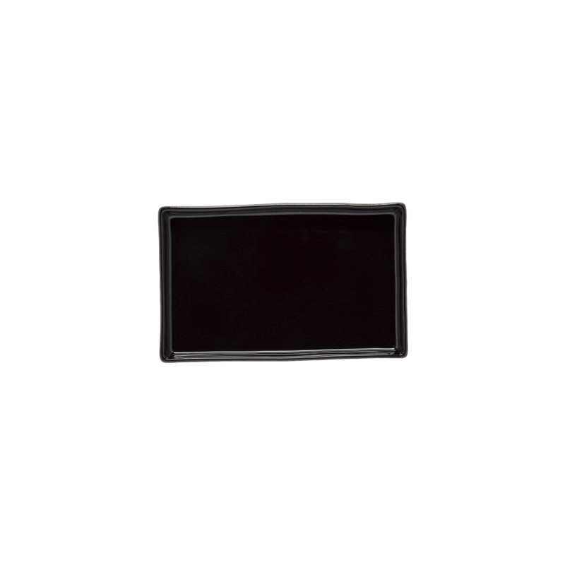 Lagoa Stoneware Tray, Black