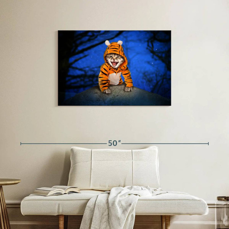 Halloween Cat, 24" H x 36" W