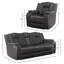 Ensemble de salon inclinable en cuir 2 pièces Davarious-107242754