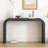 Wood Console Table with Curved Edge