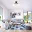 Plafonnier semi-encastré noir Mid-Century-434718827