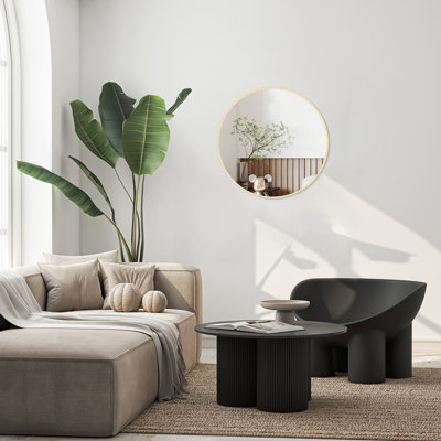 Karrina Round Metal Accent Mirror