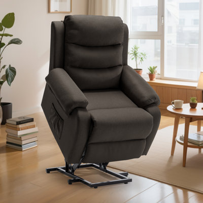 Fauteuil inclinable Chair Fauteuil inclinable électrique pour personnes âgées ， Petit fauteuil inclinable pour petit espace Chair Fauteuil inclinable électrique avec poches latérales