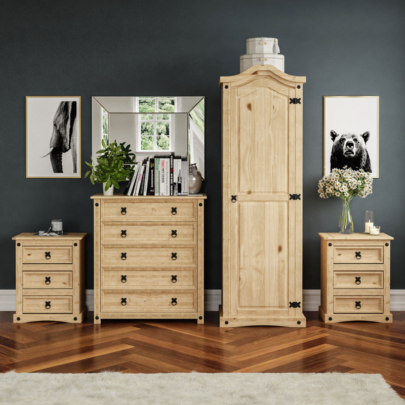 Harold Solid Wood Piece Bedroom Set