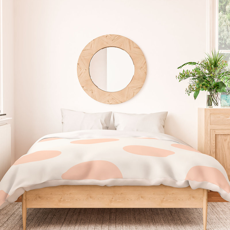 Housse de couette en microfibre, Housse de couette pour lit simple, Pêche