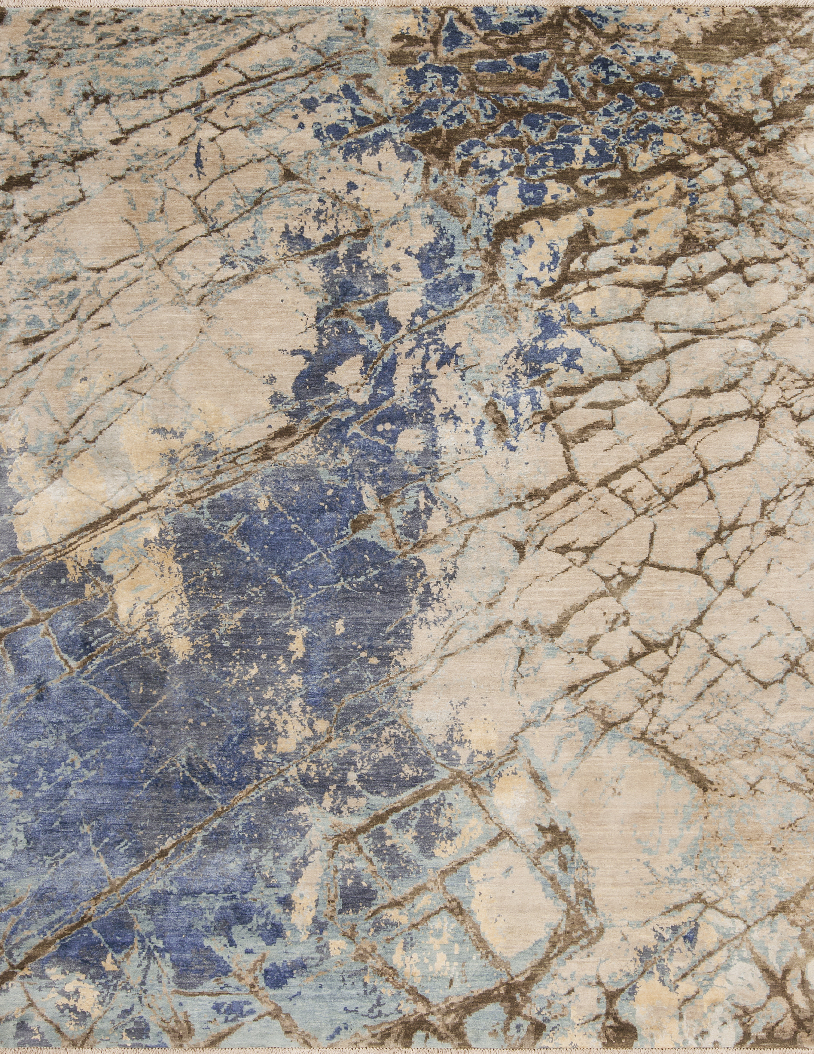 Samad Rugs Artist Vision Abstract Hand-Knotted Wool/Silk Area Rug in ...