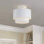 Plafonnier semi-encastré blanc moyen 2 lumières Acklin-236494884-236494885