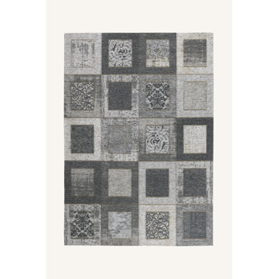 Charlane Grey/White/Black Rug