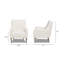 Fauteuil l 27,5 po Mocca