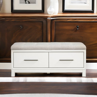 Banc à chaussures avec coussin amovible