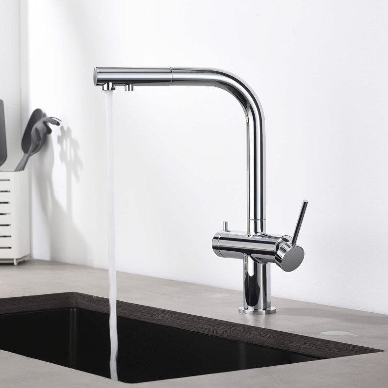 Robinet de cuisine à un trou KIBI, Chrome