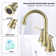 Bathroom faucet with 360 degree turn spout