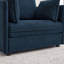 Upholstered Chenille Accent Chair With Footstool-1865866205