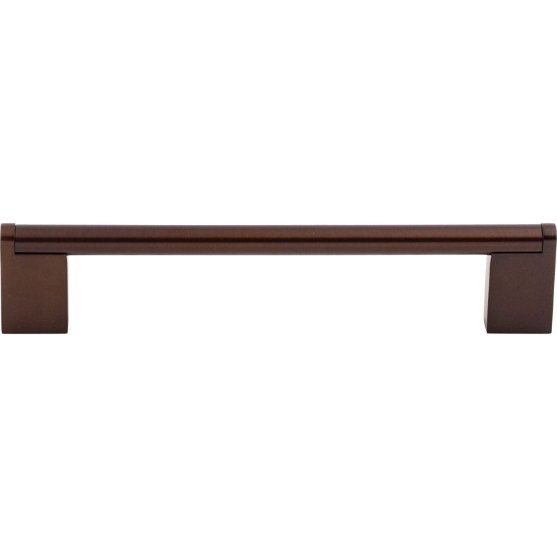 Princetonian 3 3/4" Center to Center Bar Pull, Oiled Rubbed Bronze, 6 5/16" Center to Center