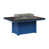 Hammered Top Black with Pacific Blue Base