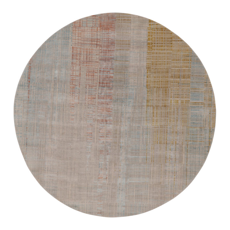 Modern Hand Knotted Abstract Area Rug