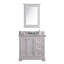 Derby Cashmere 36'' Single Sink Bathroom Vanity Set with Mirror-300224426-300224427