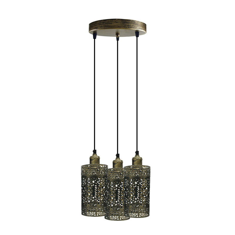Modlin 3 - Light Cluster Pendant, Brushed Brass