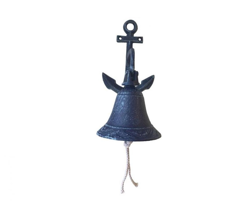 Handmade Coastal Transportation Wall Decor on Metal, Rustic Dark Blue