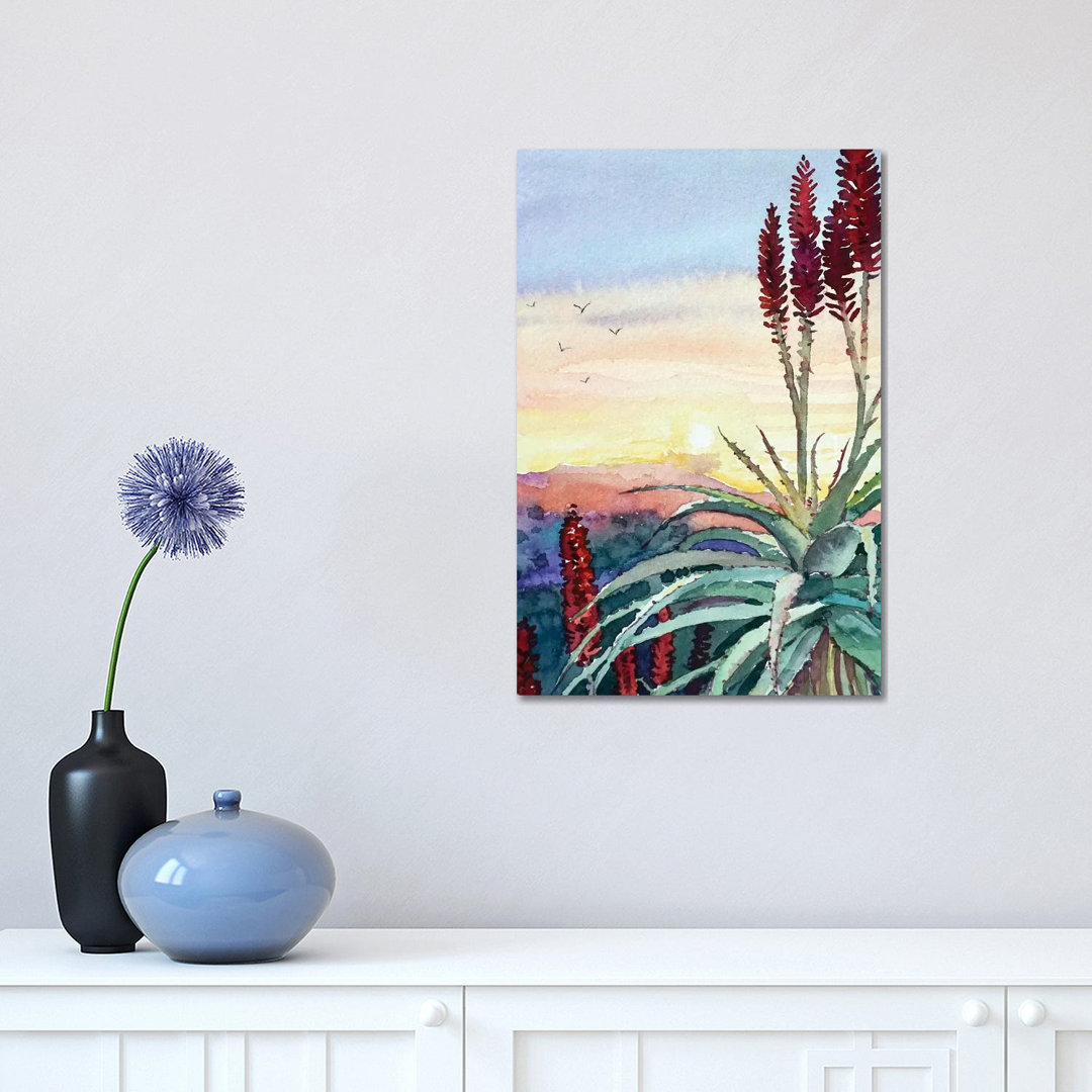 Topanga Sunset #4 by Luisa Millicent - Painting on Canvas