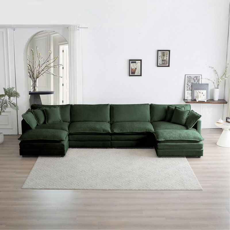 Canapé en U confortable avec méridienne réversible