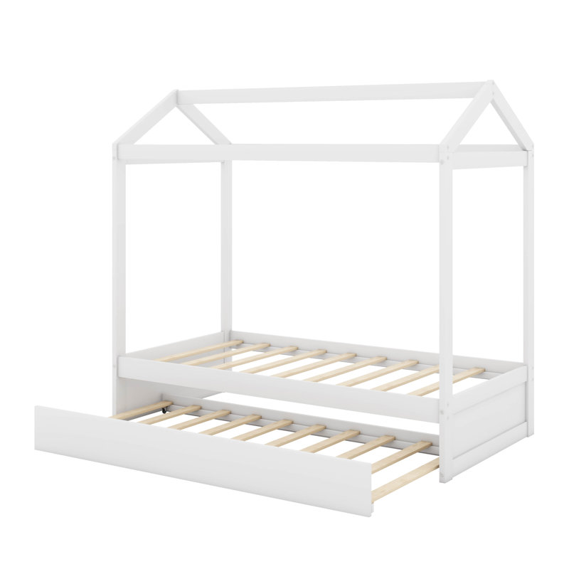 Lit simple avec lit gigogne