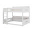 Lit superposé grand sur grand avec tablettes de rangement et ports de charge USB-693704414