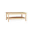Table basse à 4 pieds en bois massif avec rangement Tazewell