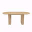 Table de salle à manger ovale, table de salle à manger de style ferme moderne avec surface imperméable et résistante aux égratignures-22210217