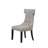 Manchester Upholstered Side Chairs, Light Grey/Black