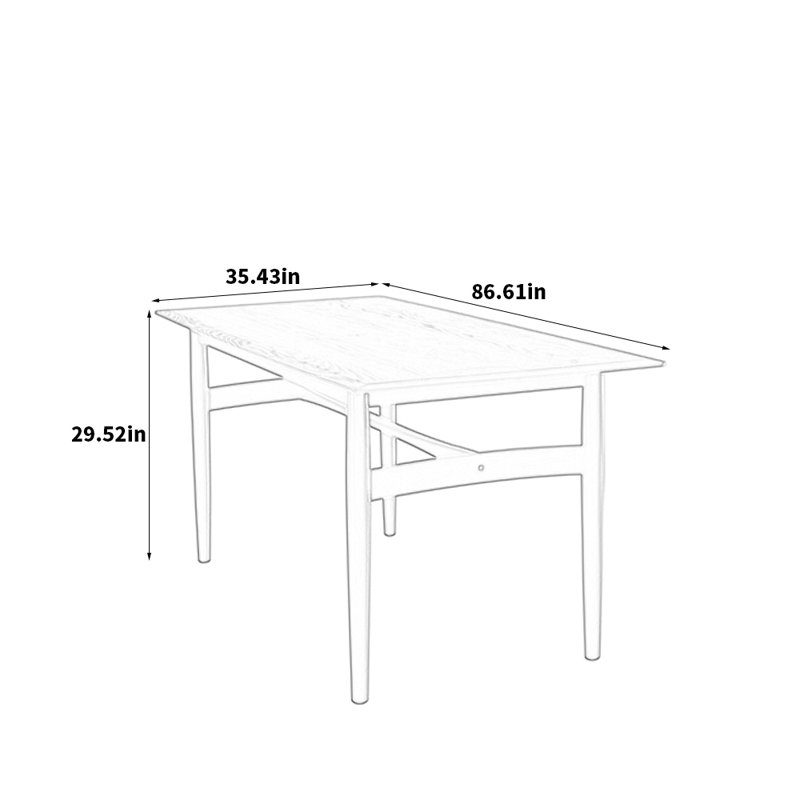Davlyn, 29.52"H x 86.61"L x 35.43"W