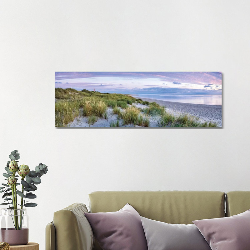 Dune Beach Panorama, Sylt, Schleswig-Holstein, Germany by Jan Becke - Wrapped Canvas Panoramic Print, 30.48 cm H x 91.44 cm W