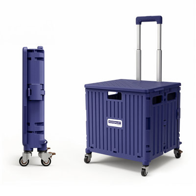 Chariot à roulettes pliable Viviendo 65L, mauve