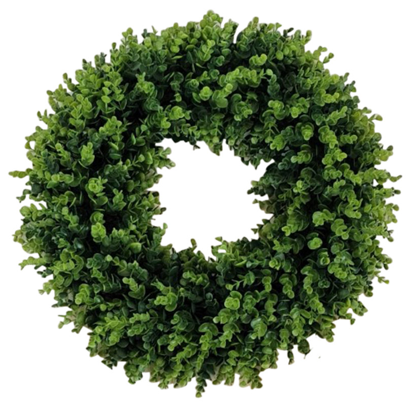 24 Inch Artificial Boxwood Wreath