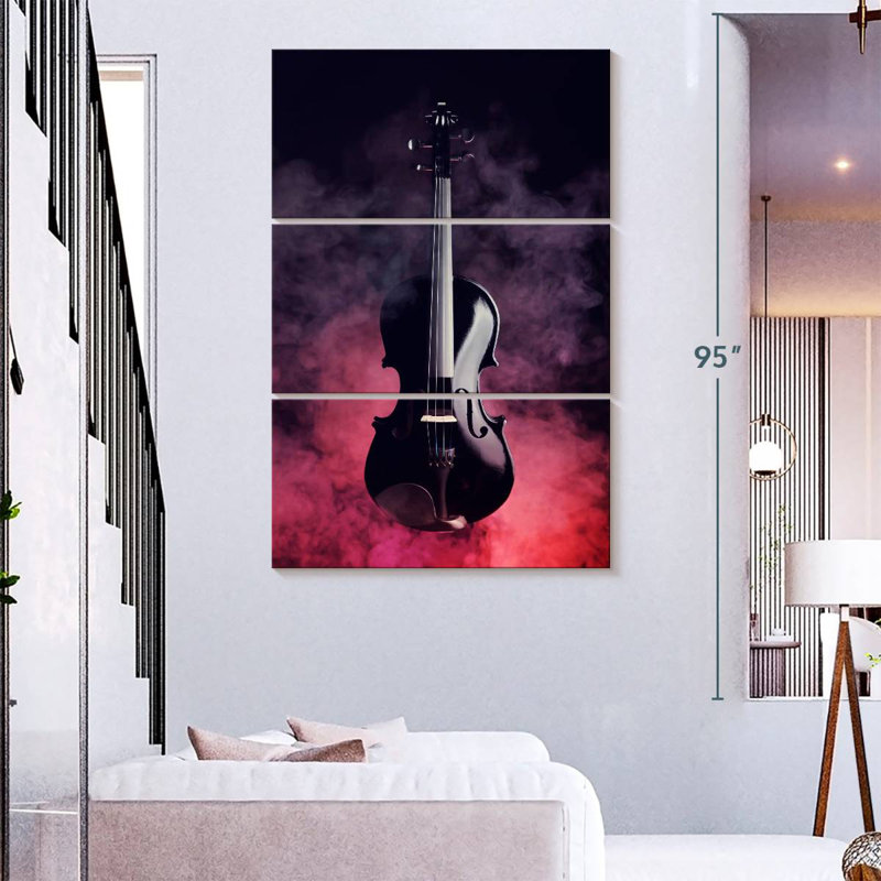 Abarca Black Violin Smoke, 57" H x 36" W