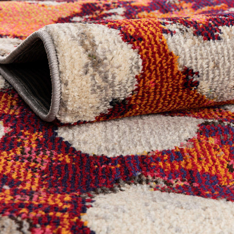 Ansela Washable Abstract Indoor Rug, Rectangle 7'10" x 10'