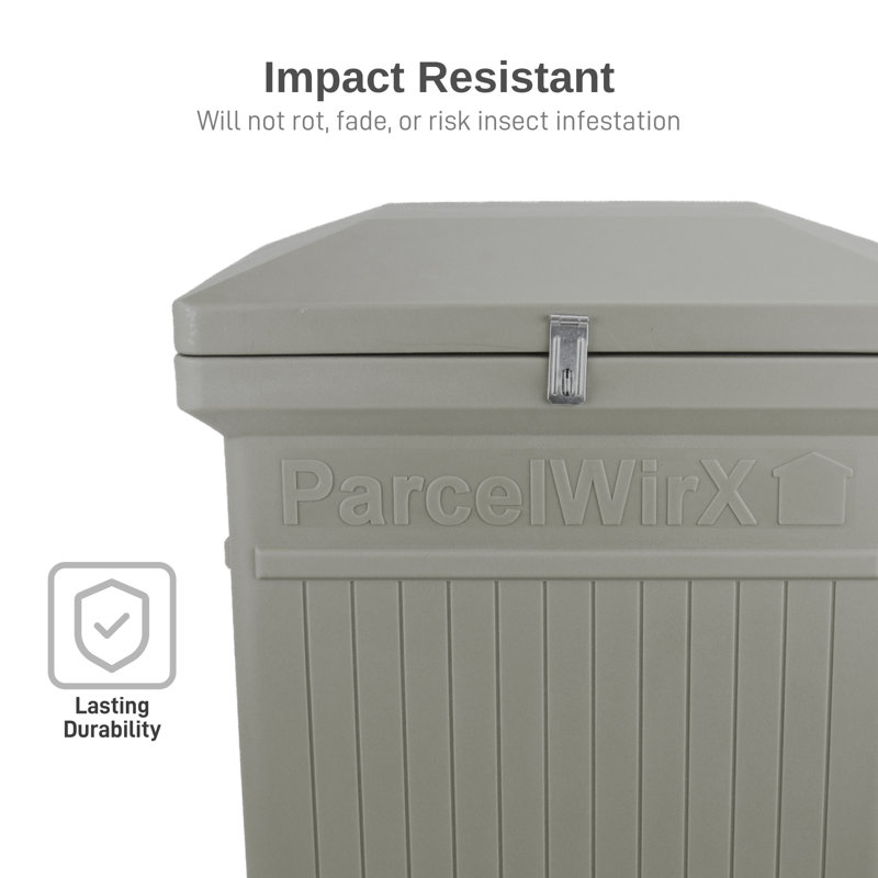 Prestige Pewter Lockable Plastic Package Delivery Box