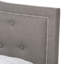 Grand lit standard tapissier Manthey, gris clair, l 64,00 po x L 83,00 po x H 51,57 po-1712363470-1712363474