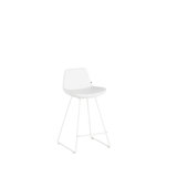 Upholstered Counter Stool with Metal Frame