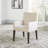 Meria 19.25'' H Linen Blend Upholstered Armchair