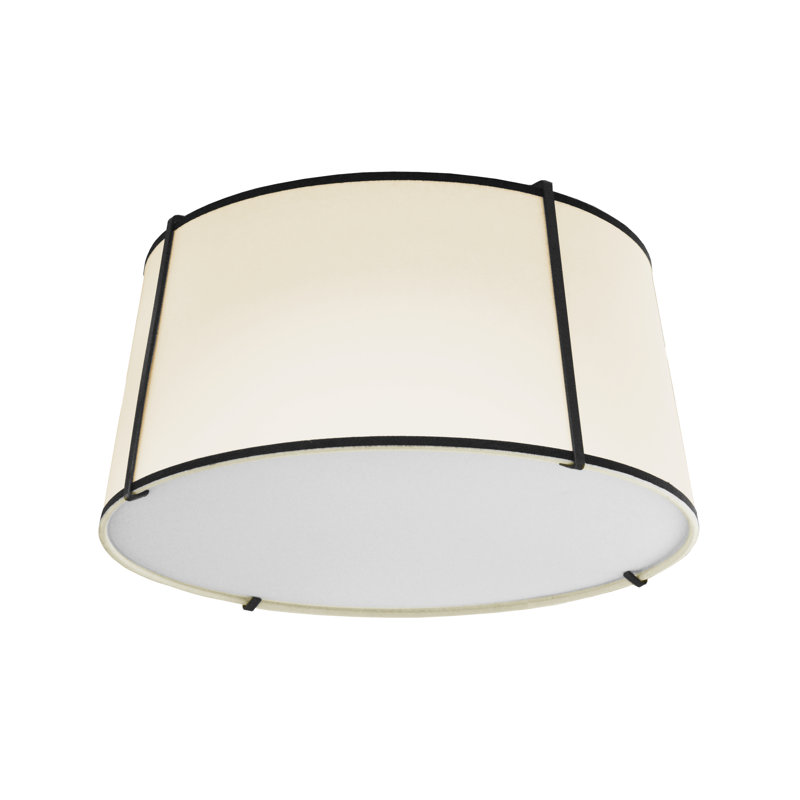 Plafonnier encastré 3 lumières trapézoïdale, Noir, Blanc