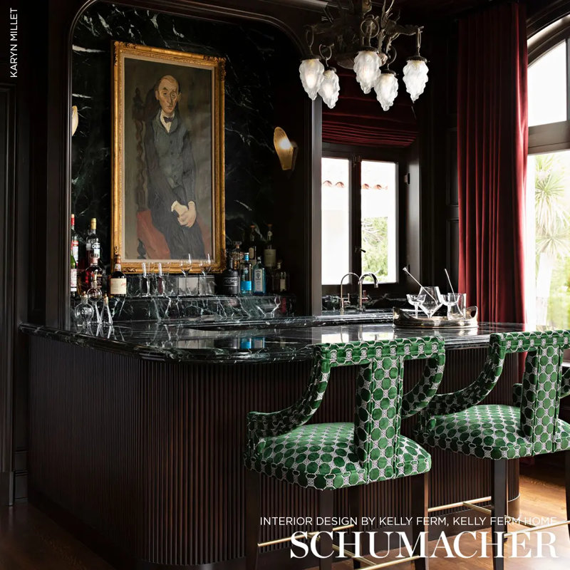 Octavia Velvet Fabric, Emerald