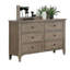 Mobilier de chambre à coucher à poignées rondes gris foncé