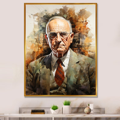 Président Harry S. Truman - président / art mural sur toile politique